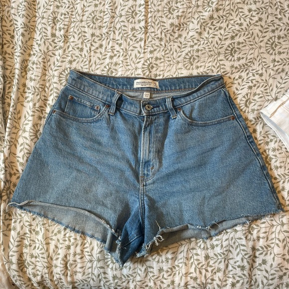 Abercrombie & Fitch The 90s Relaxed Cutoffs Shorts / High Rise / Curve Love - Picture 1 of 3